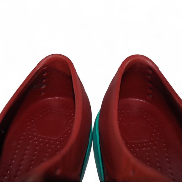 Biion Spikeless Rubber Wingtip Slip-on Golf Shoes Men's 8 Women's 10 Burgundy - Picture 11 of 11